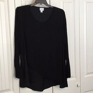 Ava & Viv dressy mixed fabric blouse, size 3X